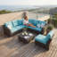  Ensemble de mobilier d'extérieur 7 pièces-286825877-286825879