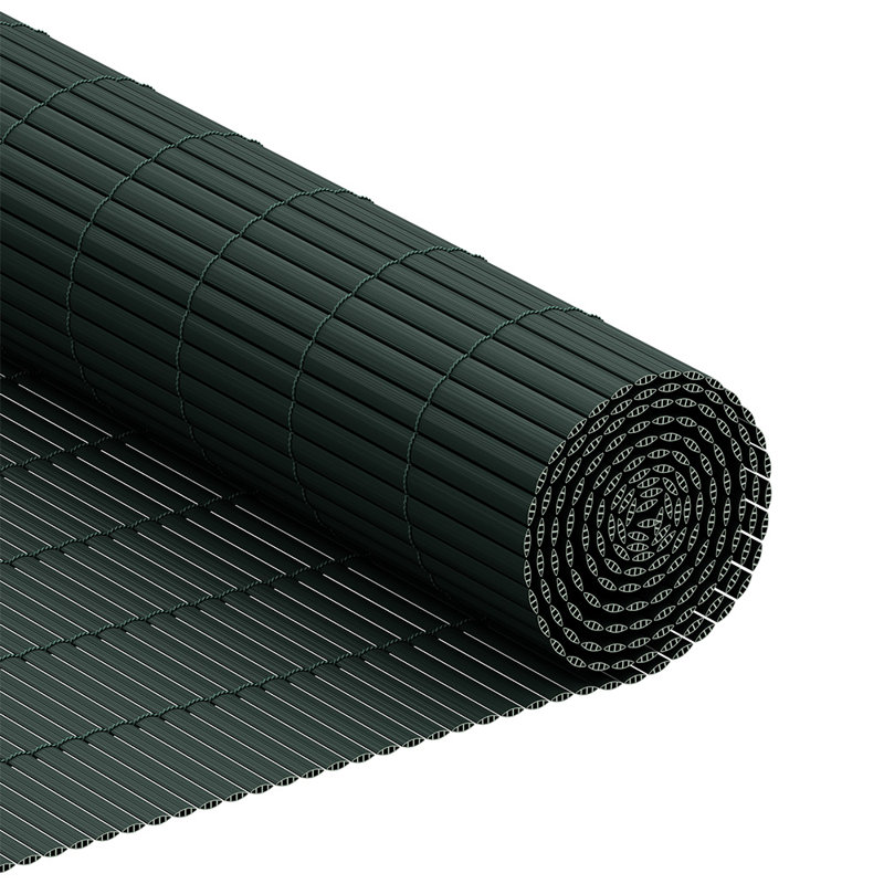 Dark Green Upgraded Triple Reinforced Textured PVC Privacy Fence Screen