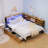 Corner Bed Frame With Storage Bookcase-1316638186-1316638185
