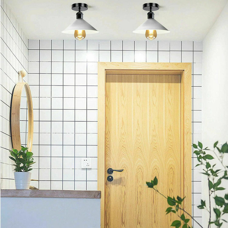 Conneautville Flush Mount, White