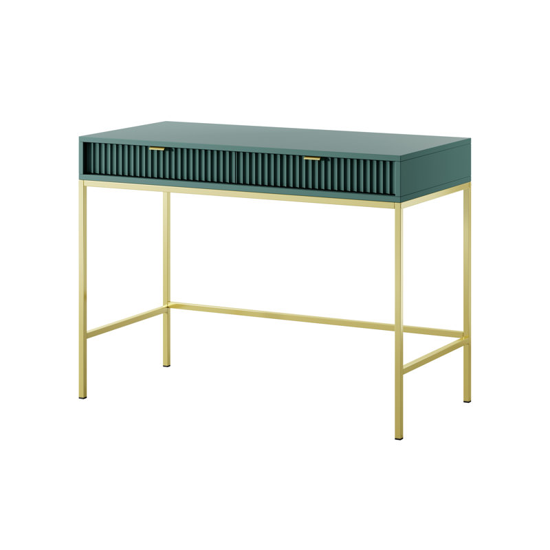 Nevada Dressing Table, Labrador Green/Gold