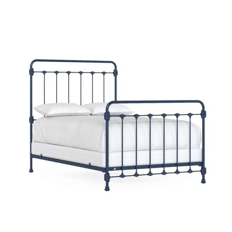 160 Picket Fence Bed | Complete Standard, Full / Double, Navy Blue
