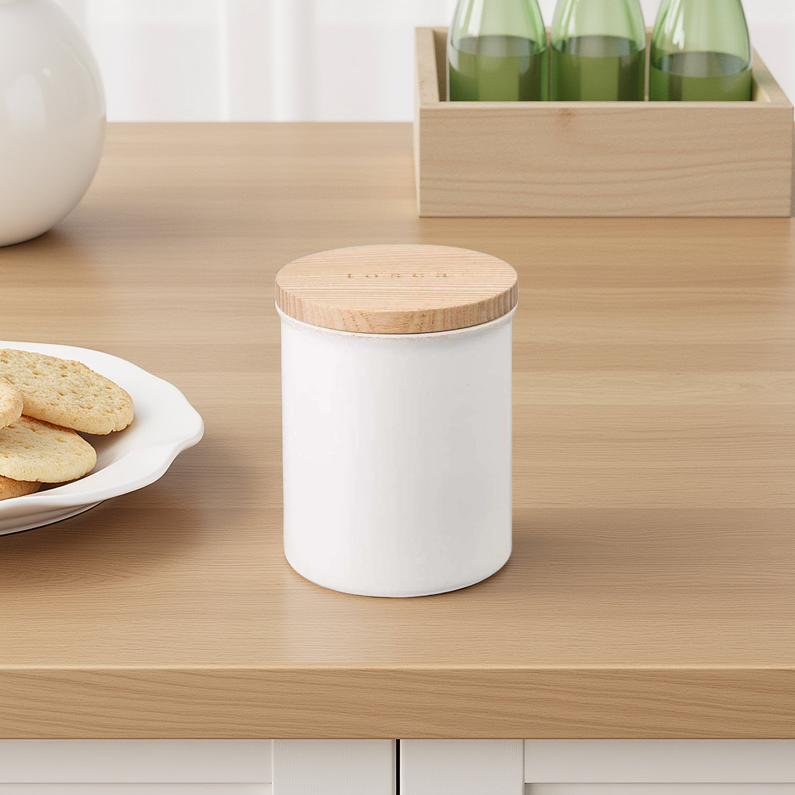 Yamazaki Home Tosca Ceramic Kitchen Canister