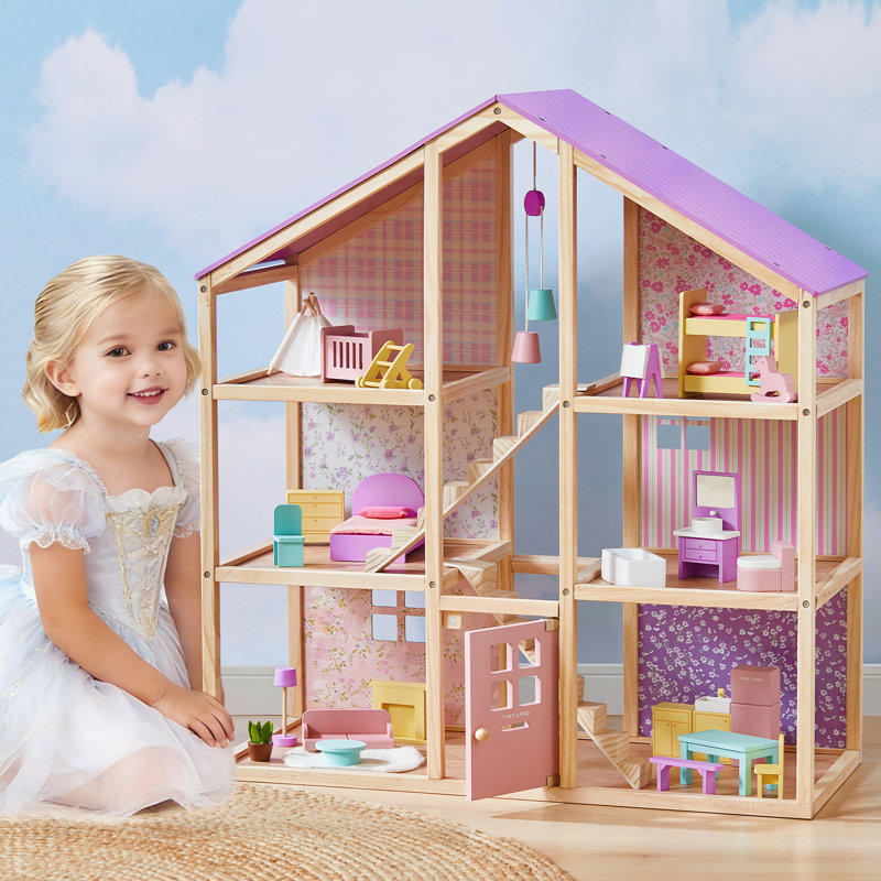 Tiny Land® Sweetwood Evergreen Dollhouse without Dolls - Unicorn