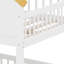 Lit superposé House avec tiroirs de rangement et escalier, structure de lit superposé en bois avec porte fenêtre et toit-1656999535