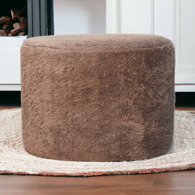 Analydia 48 cm W Cotton Blend Round Footstool