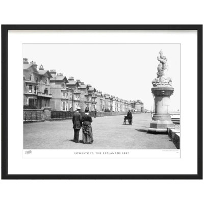 Lowestoft, The Esplanade 1887 by Francis Frith - Single Picture Frame Print