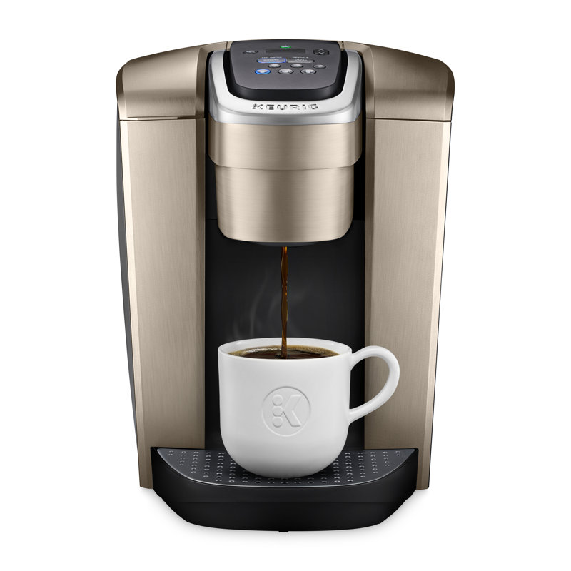 Keurig K-Elite Single-Serve K-Cup Pod Coffee Maker with Iced Coffee Setting and Strength Control, Brushed Gold