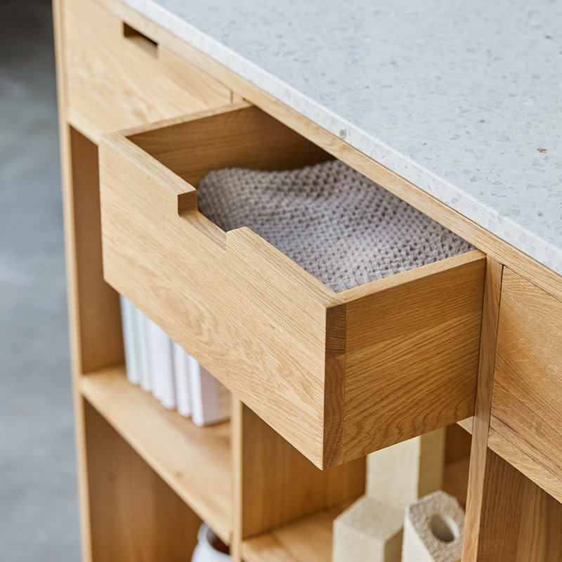 Miho Solid Wood Bookcase