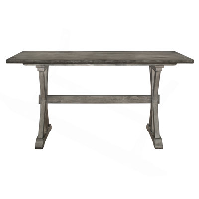 Mobilier de salle à manger à hauteur de comptoir rustique en bois d'hévéa