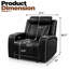 Fauteuil inclinable électrique haut de gamme en similicuir