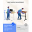 Gas Spring Adjustable Mobile Standing Desk With Wheels-1182227212-1182227200