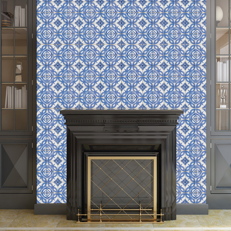 4'' W x 4'' L Vinyl Peel and Stick Mosaic Tile