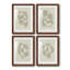 «Soft Shape I», ensemble de 4 reproductions de cadres photo-1393158494-1393158490