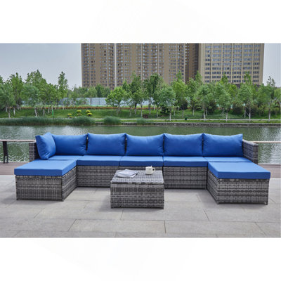 Patio Sofa With Cushions