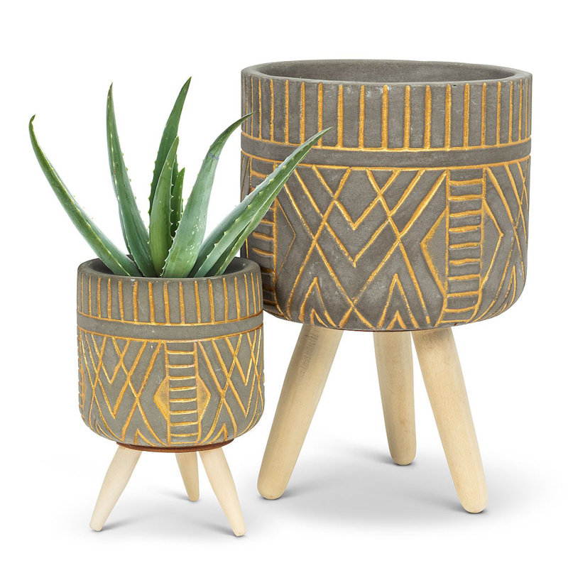 Pot Planter, 7" H x 4" W x 4" D