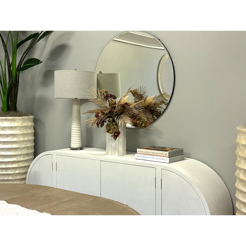 Danica Ivy And Areca Palm Arrangement In A Ceramic Vase, 24" H x 23" W x 23" D