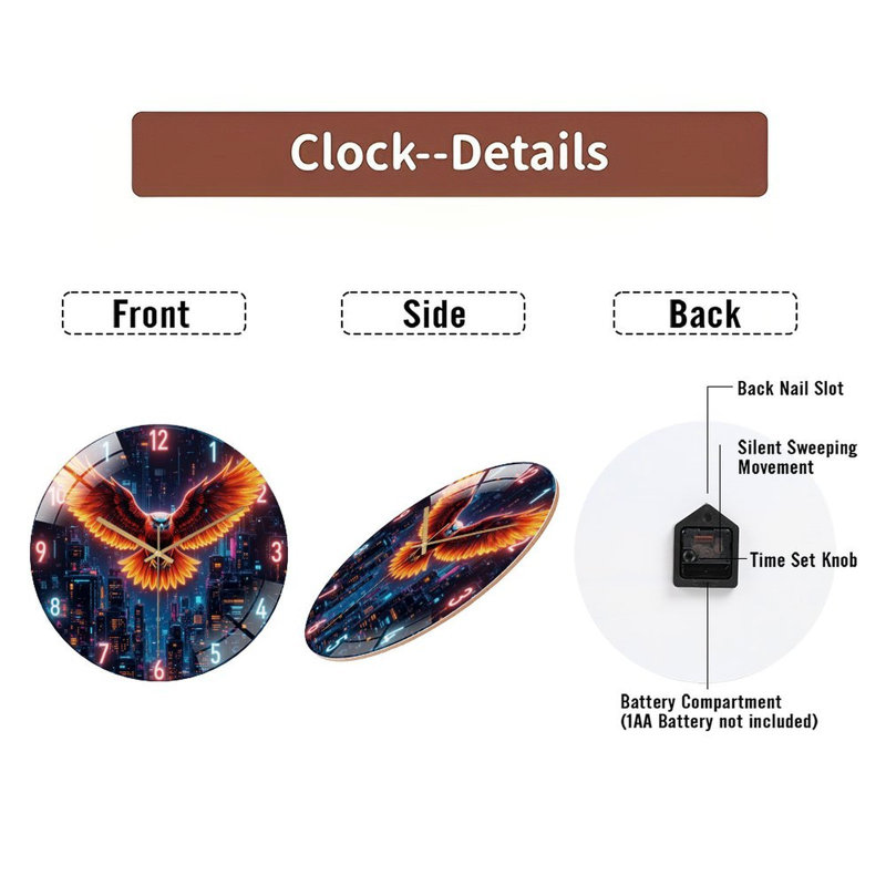 Horloge murale 12 po