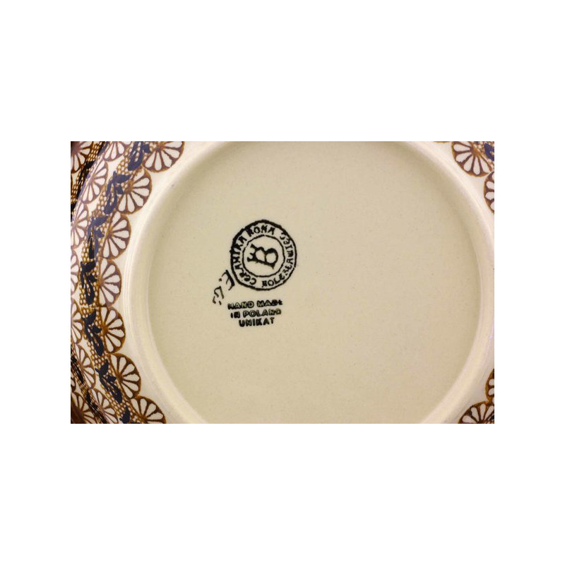 Polish Pottery Handmade Stoneware Pasta Bowl