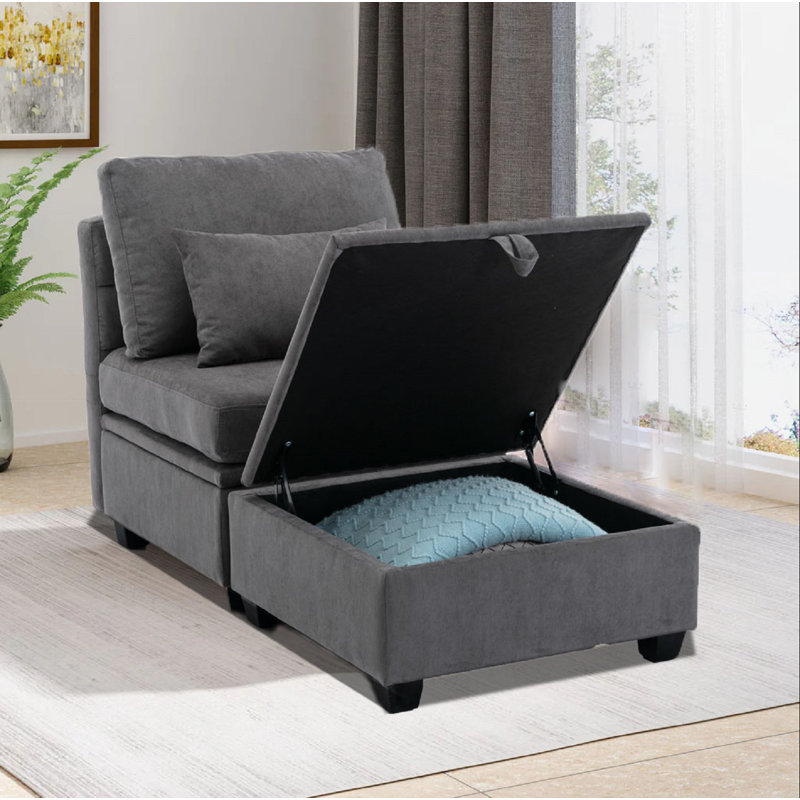 Chaise longue rembourrée Jahkye
