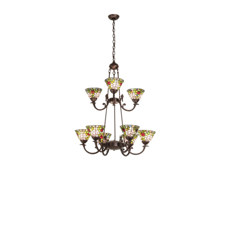 Tiffany Roman 9 - Light Chandelier