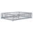 Full Size Floor Bed Grey Rubber Wood Fence Door Design-1581972873