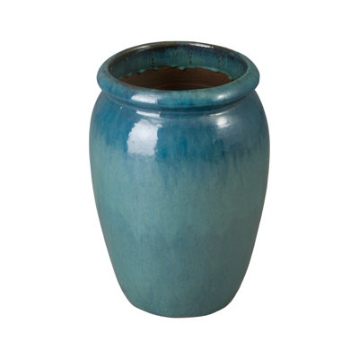 Ceramic Round Planter with Drainage Hole