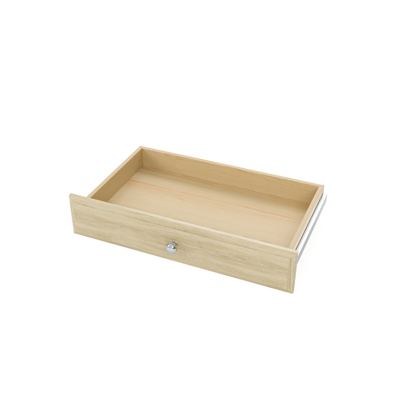Tiroir à quadrillage en bois manufacturé, Blond miel, H 4 po x l 24 po x P 14 po