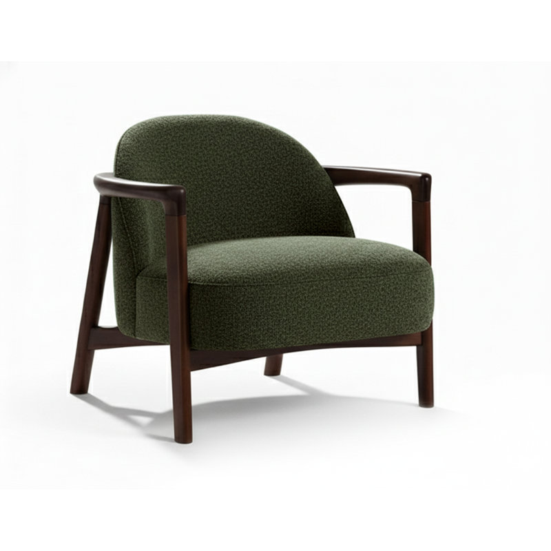 Fauteuil Oakley, pin, Green