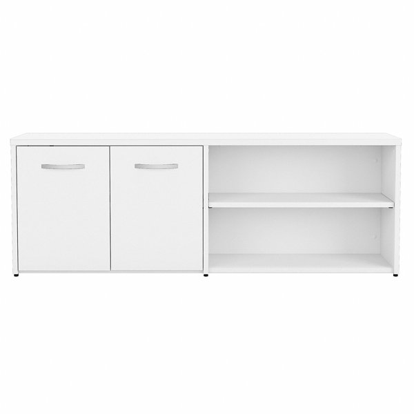 Bush Business Furniture Studio C Office Storage Cabinet with Drawers and Shelves - White