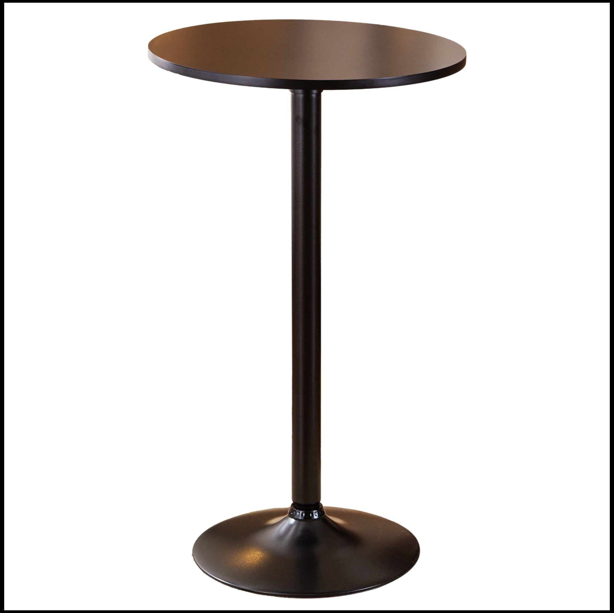 George Oliver Laterrian Pedestal End Table with Base Metal Bar Table ...