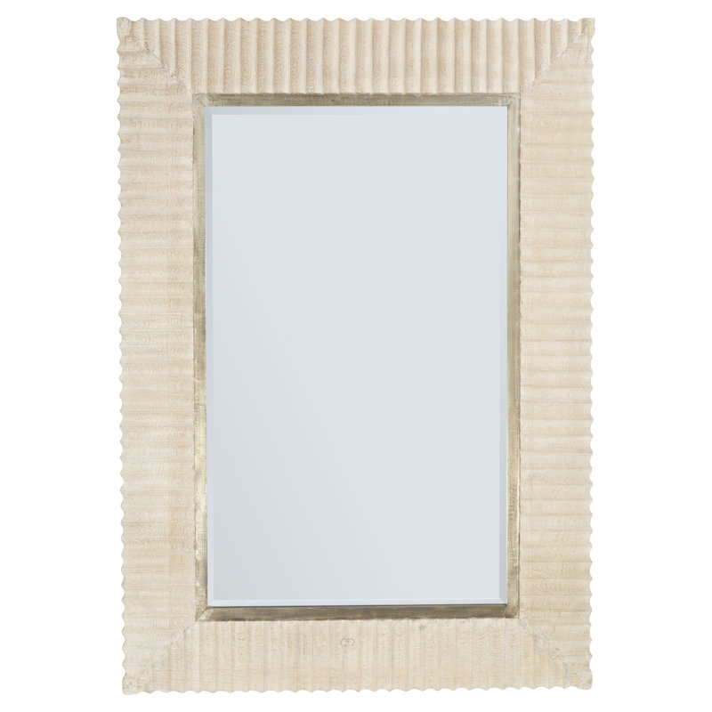 Estriada Rectangle Solid Wood Mirror, 54" x 38"