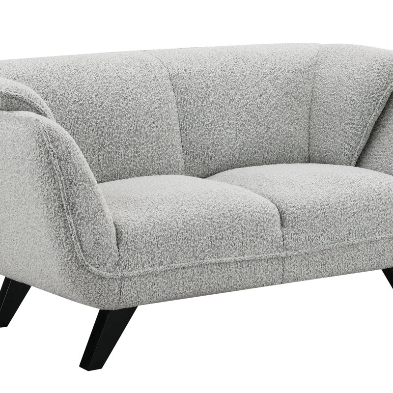 Causeuse Nayeli Boucle, Boucle gris clair