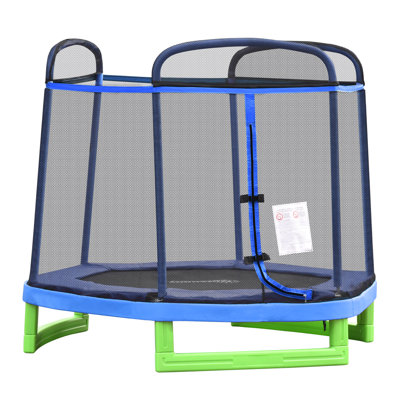 Trampoline hexagonal d'intérieur pour enfants de 7,06 pi