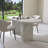Modern Farmhouse Oval Dining Table For 6, Marble Top Kitchen Table With Wood Strip Base, Waterproof Scratch Resistant Surface, White Marble Finish-Only Table-698943300