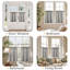 Linen Rod Pocket  Light Filtering Striped Kitchen Cafe Curtains Curtains-1333002775-1333002776
