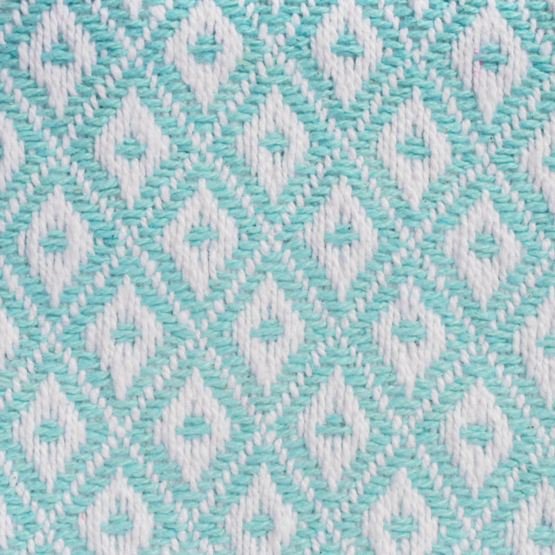 Jeté  Mini Diamond, Turquoise
