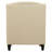 Bloomington Upholstered Armchair with Ottoman, Beige