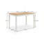Carmel Oak Rectangular Solid Wood Top with Solid Wood Base Dining Table-1273259315