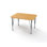 Table de bureau d'école en stratifié Versa avec pieds réglables en hauteur