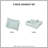 Premium Cotton Bedding Sets, Aqua Embroidered Reversible Quilt For Home