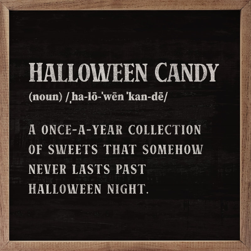 Définition de bonbons d'Halloween, H 4 po x l 4 po