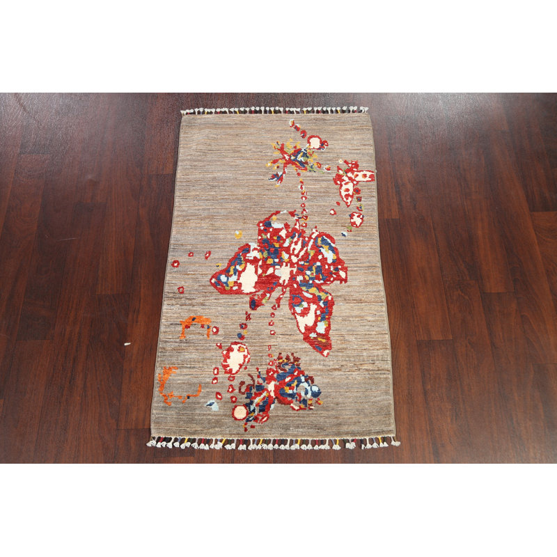 One-of-a-Kind 2'7'' x 4'4'' New Age Rectangle Wool Area Rug in Brown