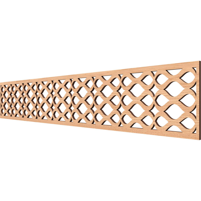 Moulure de panneau Somerset, Noyer blanc, H 8 po x l 46,625 po x P 0,375 po