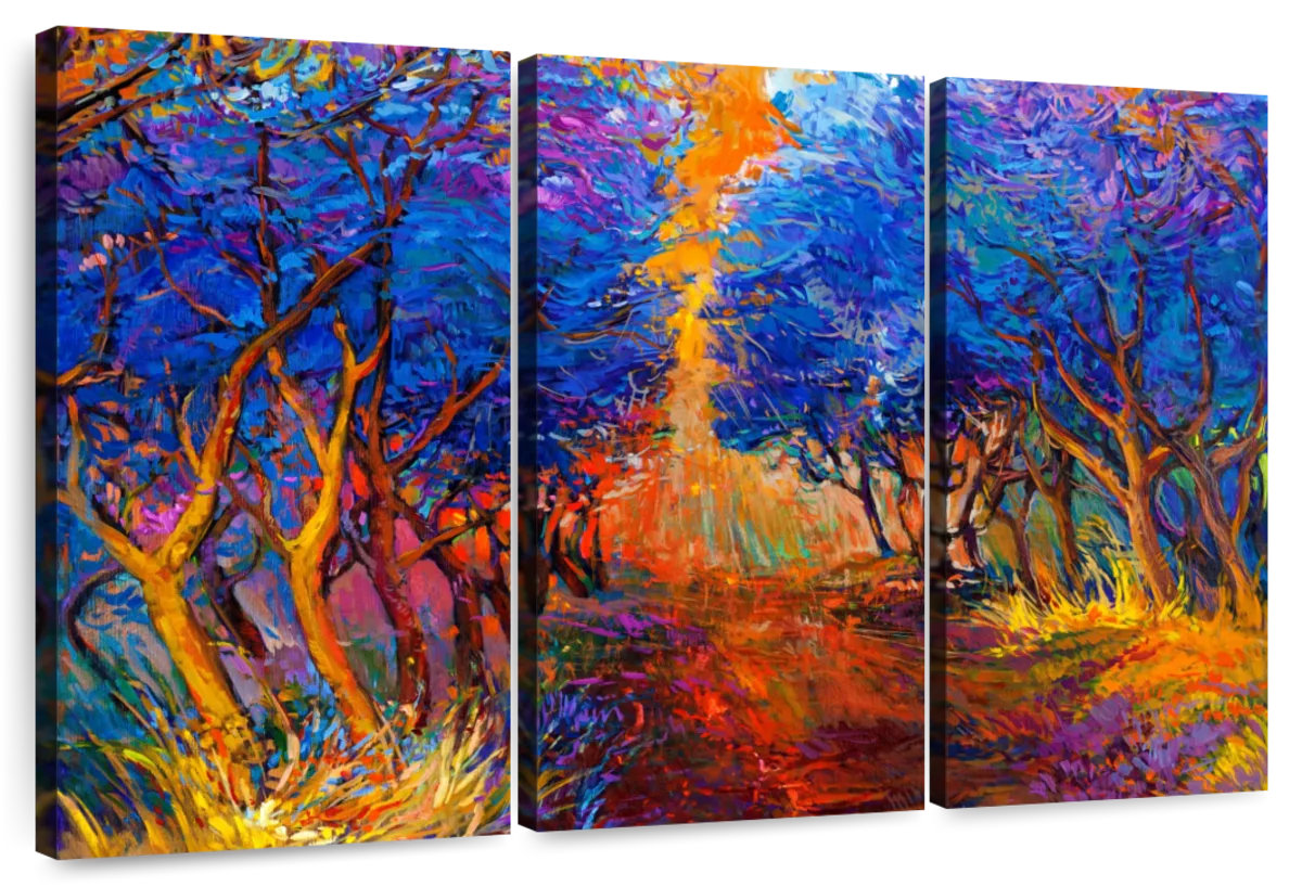 Millwood Pines Alvord Blue Forest | Wayfair