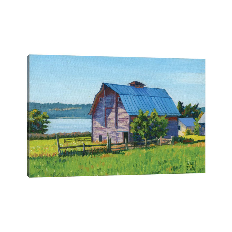 Penn Cove Barn by Stacey Neumiller - Wrapped Canvas Gallery-Wrapped Canvas Giclée, 101.6 cm H x 66.04 cm W x 1.91 cm D
