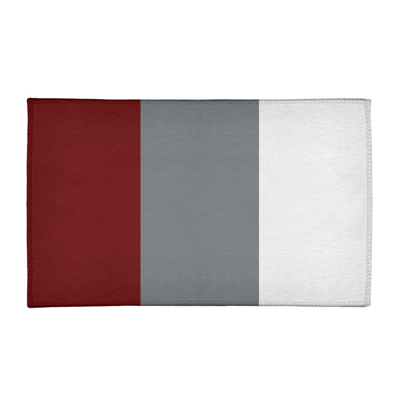 Tapis rouge/gris, Rectangle 2 pi x 3 pi