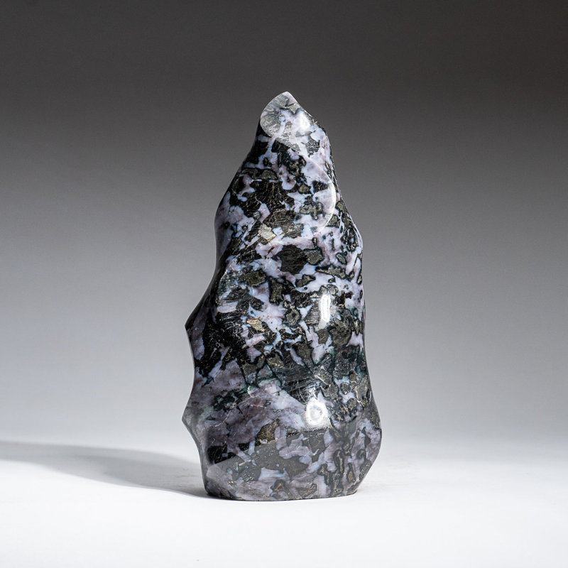 Genuine Polished Indigo Gabbro Flame Freeform (2.2 Lbs)