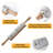 Marble Rolling Pin Set,Grigio Fantasy