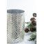 Etched Glass Cylinder Candle Votive -  - Cream-39735775